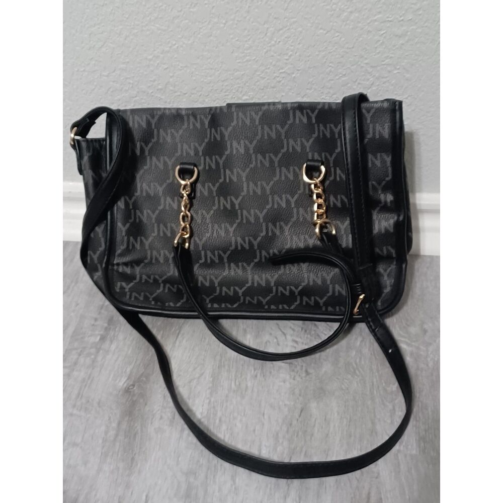 JONES NEW YORK Black Satchel - Picture 3 of 4